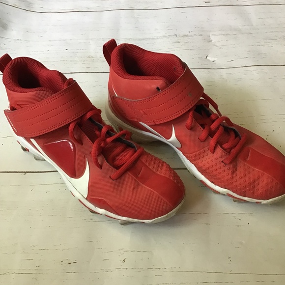 Nike Baseball Cleats - Trout Red Youth Size 6 EUR 38.5 - Picture 1 of 9